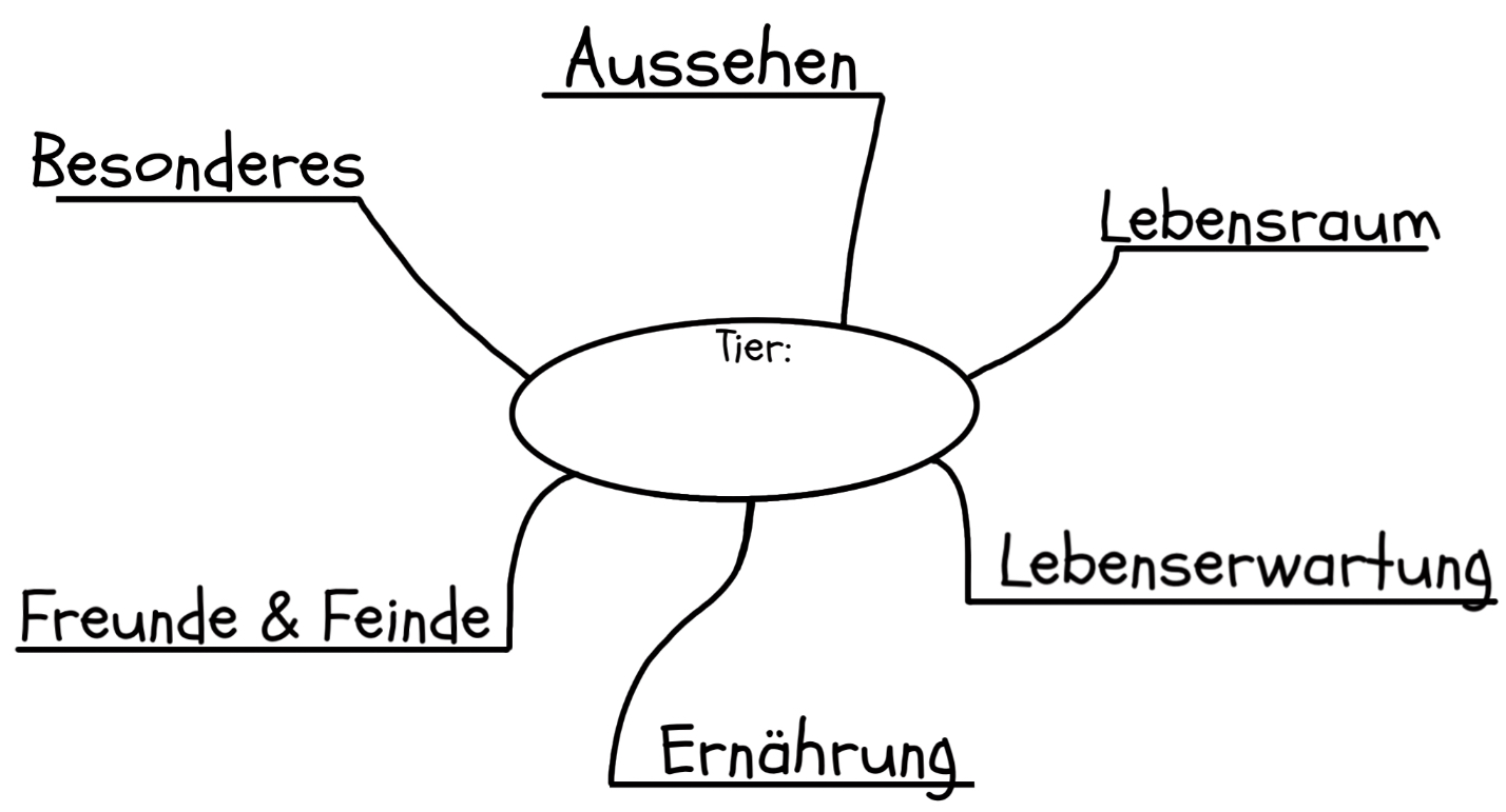 Mind-Map-Überschriften